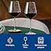 Villeroy & Boch – Toy's Delight red wine glass set with 2 crystal glasses, glass, transparent, dishwasher-safe, capacity 470 ml