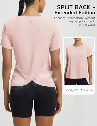 baleaf Women's Short Sleeve Workout Shirts Athletic Tops Sun Protection Breathable T-Shirts Quick Dry Gym Running Tennis - Image 4