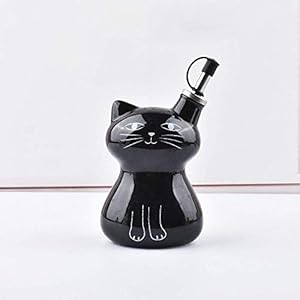 Olijfolie fles 300ml keramische olijfolie dispenser fles koken olie en azijn cruet set voor keuken (kleur: wit)