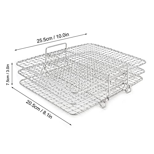 Rack de resfriamento, grelhador multifunções para churrasco para forno regular para fritadeira Foodi
