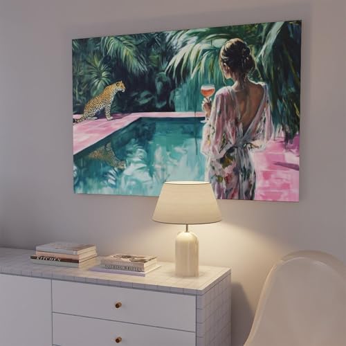 Impression léopard et femmes pour décorer une chambre à coucher