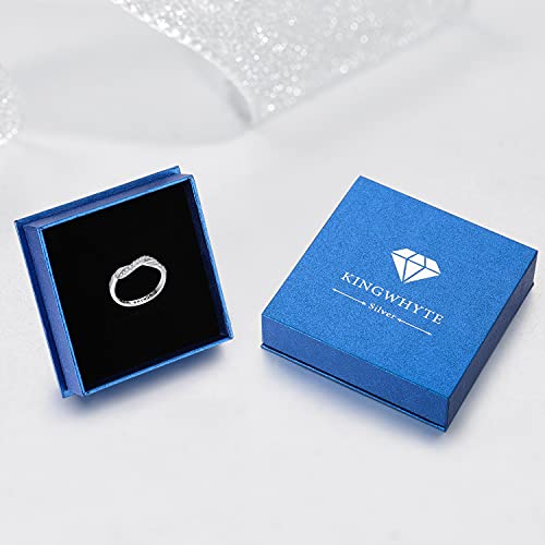 Bague infini argent anti-allergie avec message de confiance - 7