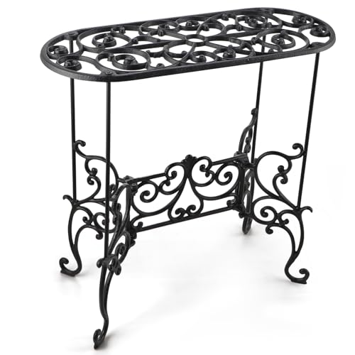 MOLIGOU Cast Iron Plant Stand, 22.2 Inch Tall Heavy Duty