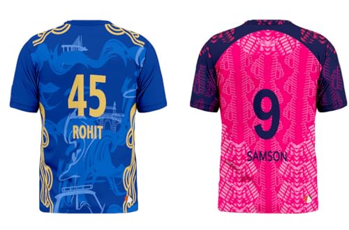 Image of Sports India IPL Cricket Team T Shirt Jersey Combo for (Kid's, Boy's & Mens) L744