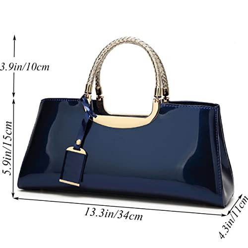 Bolso de mano brillante para mujer XingChen de cuero sintético miniatura 4