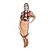 Produktbild Kostümplanet® Indianer-Kostüm Damen Indianerin Kleid mit Tasche Faschings-Kostüme Squaw Western Outfit Verkleidung Erwachsene Karneval Größe 36-38