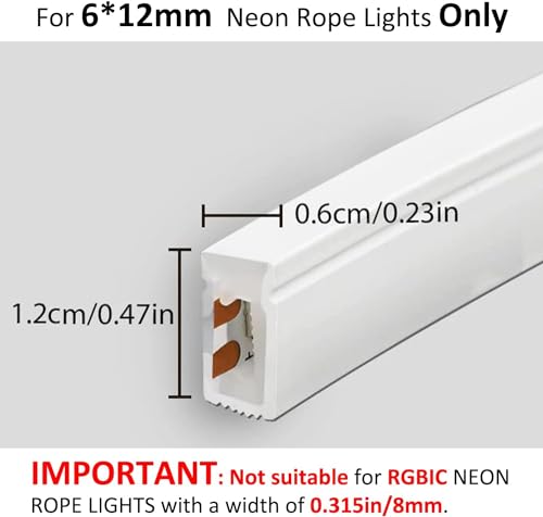 Image of neon Rope Light Clips 20 - Piece High - Quality Aluminum Neon Light Clips Kit Made of Durable Aluminum, Waterproof for Outdoor use, and Easy to Install Perfect for DIY neon Signs