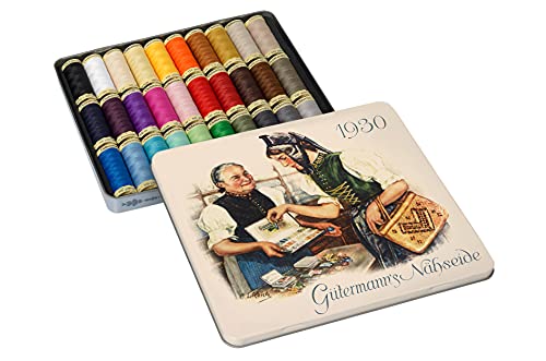 Gutermann Nostalgic Box Sew-All - Hilo (100 m, varios tonos, talla única)