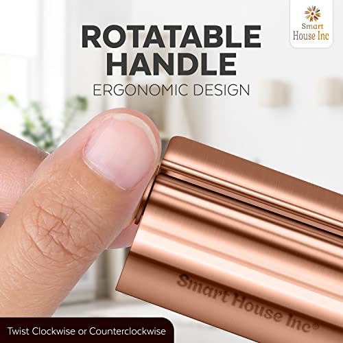 Image of Toothpaste Squeezer Tube Roller Stainless Steel Tube Squeezer Rollers, Saves Toothpaste, Creams, Puts an end to Waste (Coral)