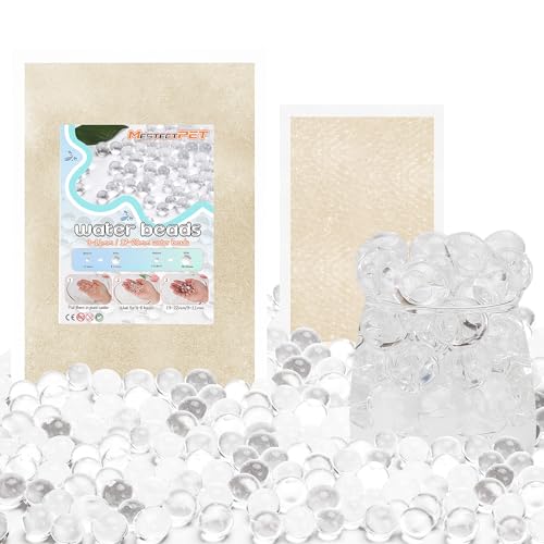 WasserPerlen Set 50000 Stücke & 5000 Stücke Groß Durchsichtig Wasserperlen Transparent schwimmende Perlen für Vasenfüller Deko Water Beads für Pflanzen Dekoration Vasenfüllern Hochzeit Centerpiece