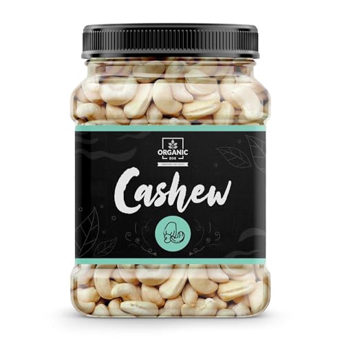 Organic Box Cashew Nuts/Kaju Whole Kernels – Crispy, Crunchy (1 Kg) – Diwali Gift Pack