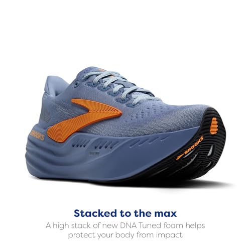 Brooks Men’s Glycerin Max Neutral Running & Walking Shoe - Country Blue/Sky/Orange - 11.5 Medium
