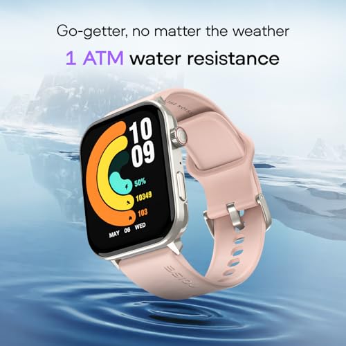 Image of Noise Icon 5 Smartwatch with AI Watch Faces & AI Search, 1.95 inch AMOLED Display, 10 Days Battery, Bluetooth Calling, 100+ Sports Modes, IP68 (Rose Pink)