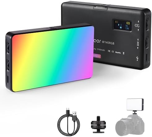 LED RGB Video Light Photography Fill Camera Lighting Panel CRI95 2500-9000K With Phoe Holder For 5 - View #2