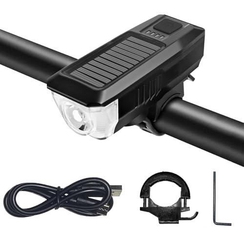 Ultra Bright Bike Light, IPX4 Water Resistant Bicycle Headlight, USB Rechargeable, 3 Light Modes...
