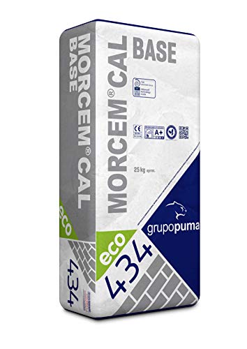 Morcem Cal Base, mortero de cal para enfoscados. (Natural) 25 kg. Grupo Puma