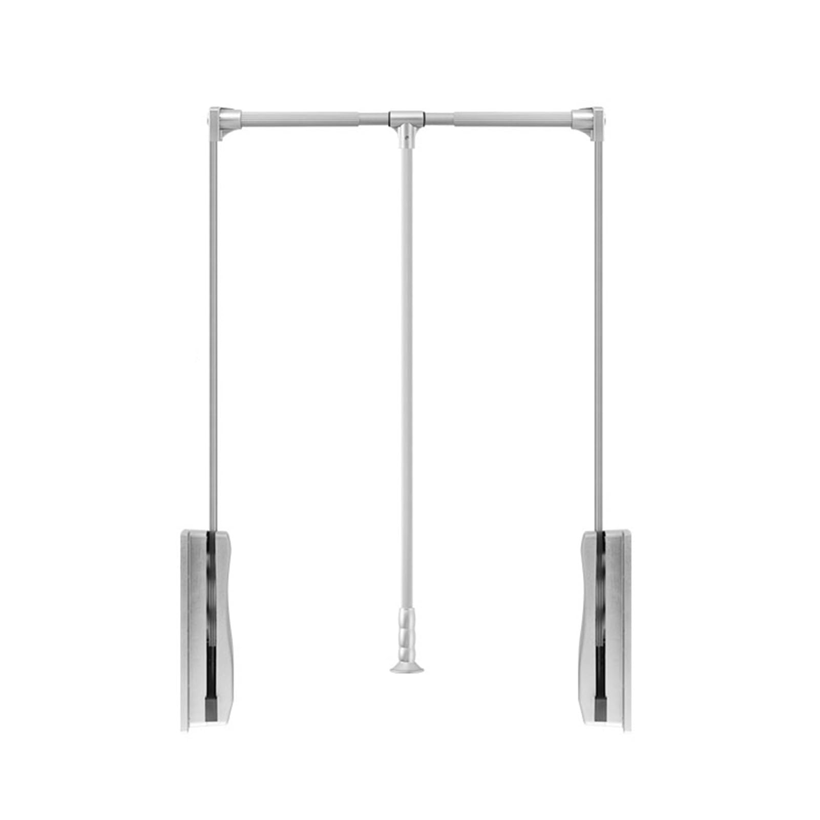 AYCDL Adjustable PullDown Wardrobe Rod with Hydraulic Lift Hanger for Easy Access Ideal for Closet Laundry Room Hallway & Entryway,Color1-930-1250mm