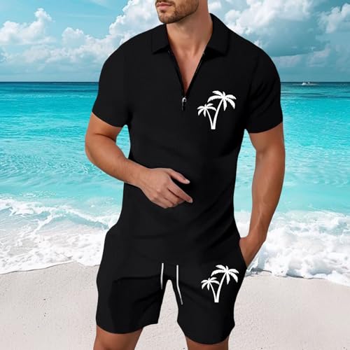 Ensemble homme imprimé 3D avec short et t-shirt manches courtes style décontracté