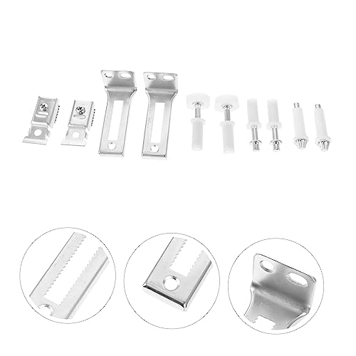 Kit de herrajes para puerta plegable Mikikit, juego guía de poleas, rodillos para puerta de clóset, material de reemplazo, operación suave miniatura 7