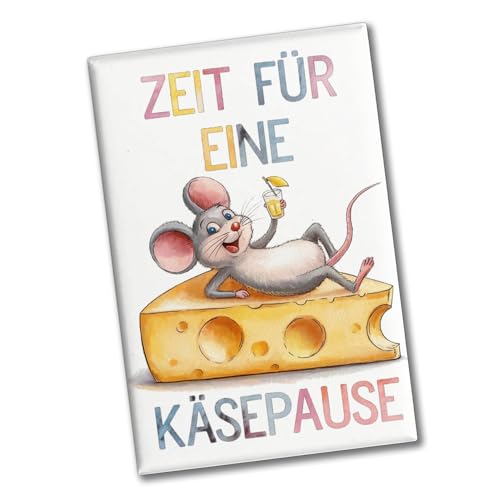 Alegre Mouse auf Käse - Imán de recuerdo de queso para coleccionistas y amantes de los viajes