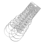GALPADA 12pares Pendientes de Aro Grandes de Metal Juego de Estilo Punk para Mujer Pendientes Sencillos Joyas de Fiesta Aretes Plateados para Uso Diario