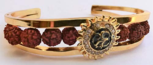 Apnisanskriti Rudraksha Bracelet for Men and Women - Golden brawn color - Natural Rudraksha Beads - pack of 1 (B07VN2B2QD) Amazon Price History, Amazon Price Tracker