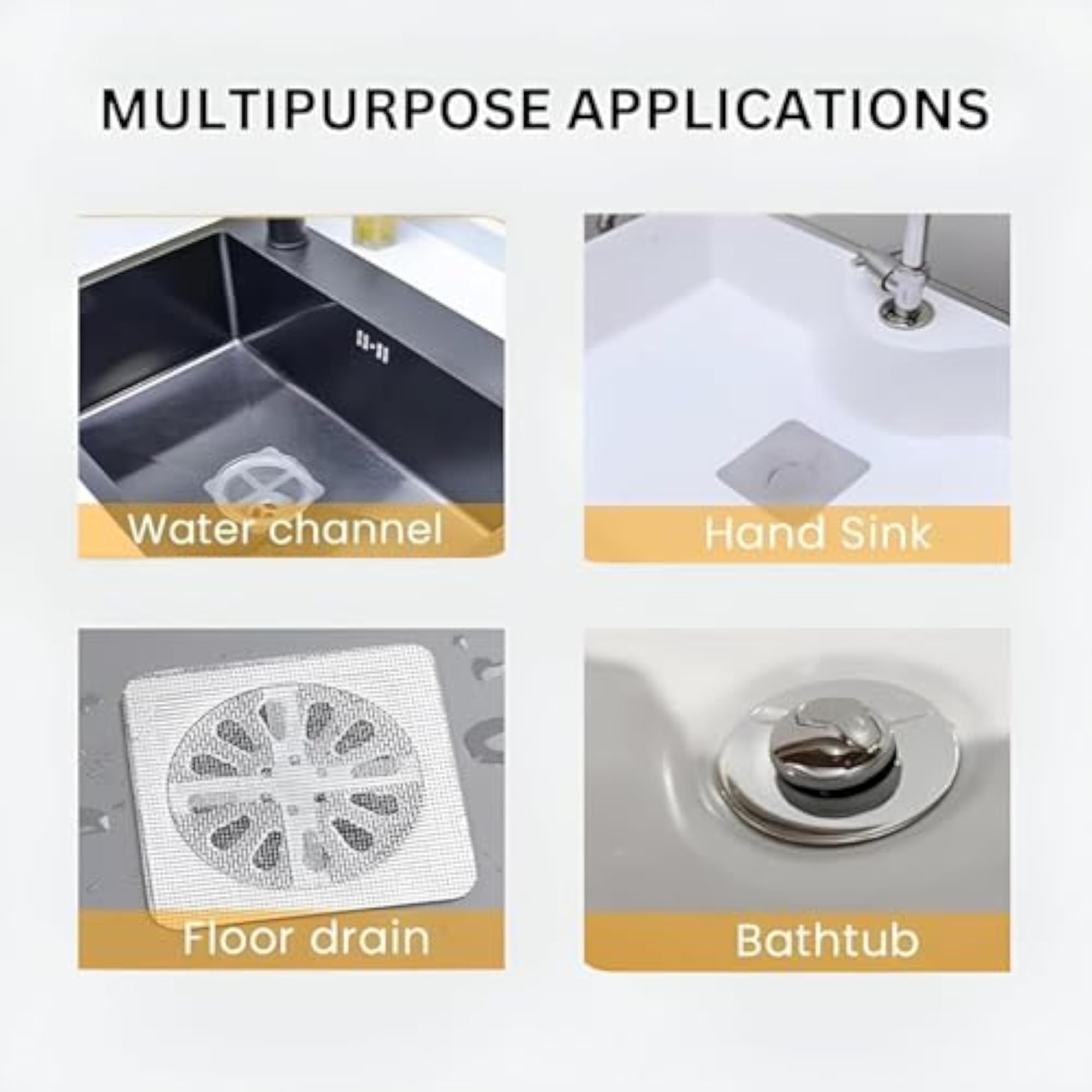 Disposable Shower Cover Hair Catcher Drain Mesh Stickers