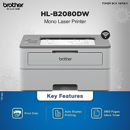Brother-HL-B2080DW-Automatic-Duplex-Laser-Printer-with-34-Pages-Per-Minute-Print-Speed-64-MB-Memory-Large-250-Sheet-Paper-Tray-WiFi-WiFi-Direct-LAN-USB-Connectivity-Free-Installation