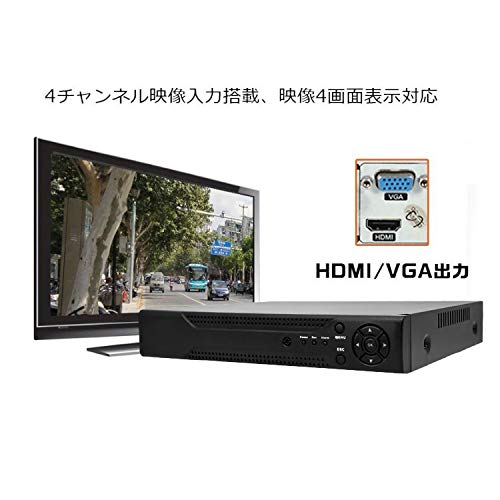 Amazon.co.jp: SUNNY 防犯DVR+カメラ4台+20m延長ケーブル4個+HDD（1TB