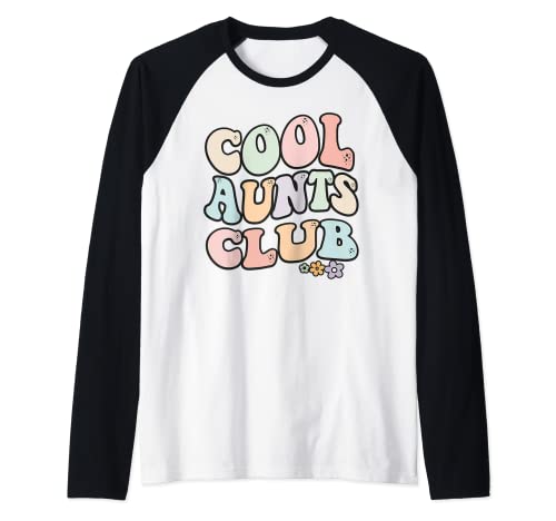 Cool Aunts Club Vintage Blumenmuster Cool Aunts Club Tante Raglan