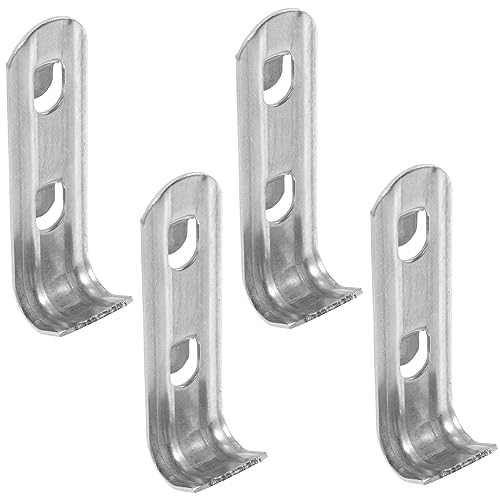 Angoily 4pezzi Supporti in Acciaio Inox Per Ripiano Frigorifero Clip Per Ripiani Congelatore Facile Installazione Design Pratico