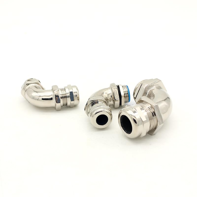 Prensaestopas metálico acero inoxidable M20 codo 90 grados resistente al agua