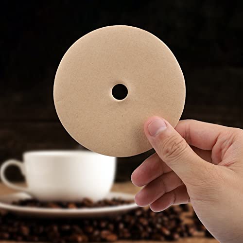 220Pcs Round Coffee Filters, 3.75Inch Coffee Filters Paper Unbleached Disc Coffee Filters Espresso Coffee Filter For Bozeman Percolator (Brown) #TOP4