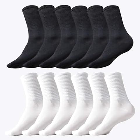 KEYRI 6 Pairs Cotton Running Socks Cover