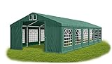 Das Company Partyzelt 6x12m wasserdicht dunkelgrün Zelt 560g/m² PVC Plane Hochwertigeszelt Garten-Pavillon