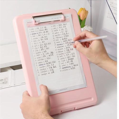 Organizador de papel para documentos, caixa de arquivo a4, mesa transparente, armazenamento, escritó