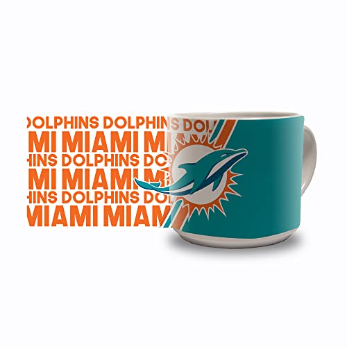 Rico NFL Miami Dolphins 14 oz Ceramic Coffee Mug