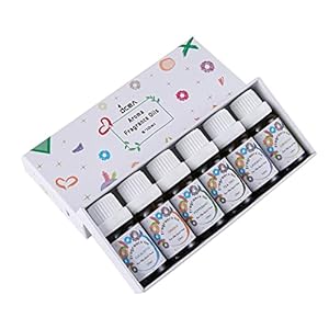 6 Blends Essential Oils Set – Organic Aromatherapy Holiday Gift Set, Essential Oil Kit in Eucalyptus, Lavender, Lemon…