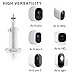 Adjustable Security Wall Mount-Indoor/Outdoor Mount Compatible with Arlo, Arlo pro, Arlo pro 2, Arlo pro 3, Arlo ultral Surveillance Camera with 1/4 Screw Head (White)