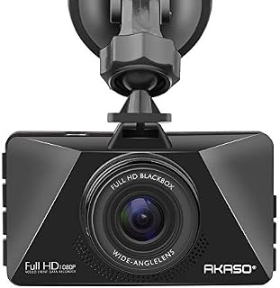 AKASO Dash Cam Car Dashboard Camera Recorder with 1080P Full HD 3" LCD