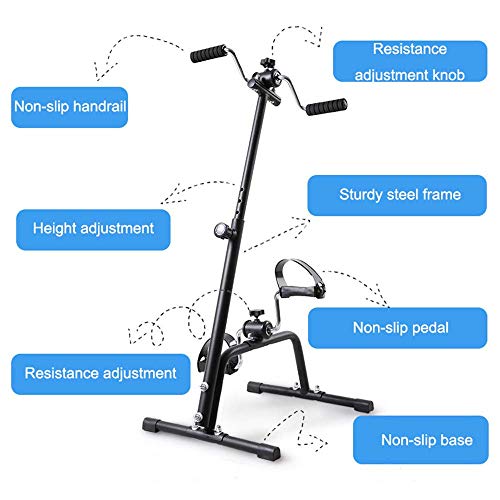 Mini bicicleta de pedales ajustable para ejercicio miniatura 2