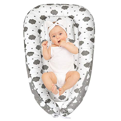 SMELOV Baby Lounger Nest for Co Sleeping,Newborn Lounger for Crib,Cosleeper for Infant in Bed& Bassinet, Perfect for Traveling and Napping