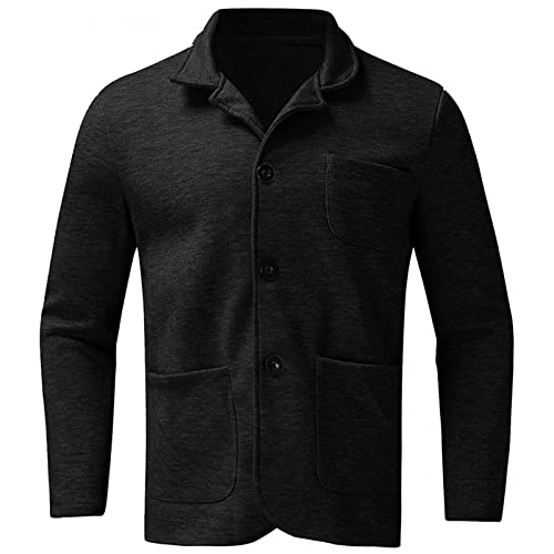 Veste décontractée homme manteau coupe slim boutonnée vêtement de mi-saison confortable