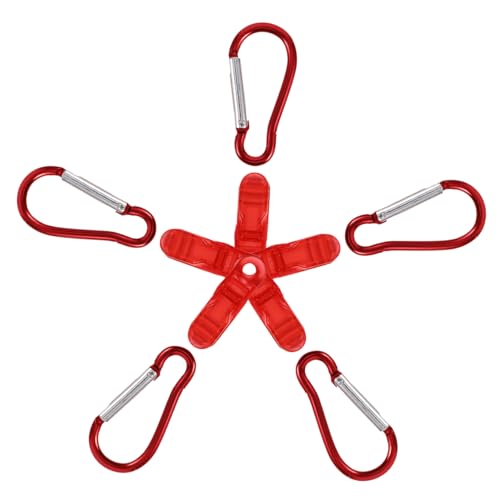 Cabilock Versatile Tent Windproof Clips 10pcs Alligator Clips Carabiner Hooks for Camping Rv Tents and Patios