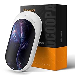 OCOOPA Hand Warmers, 1-Pack Hand Warmer Rechargeable, Electronic Pocket Heater, 5200mAh Power Bank Portable, Heat…