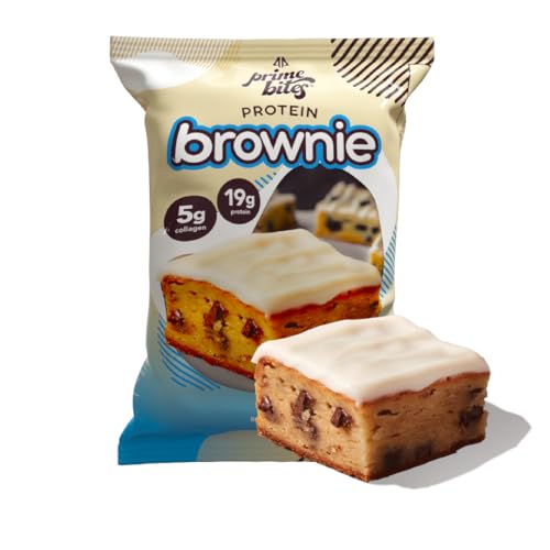 Image of Prime Bites High Protein Brownie Snack, Low Carb, Cookies & Cream 12ct