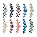 1Pc Surgical Steel Five Opal Ear Tragus Cartilage Studs Crystal Ear Lobes Piercing Barbell Jewelry Piercing Earrings Fashionable Earlobe Studs
