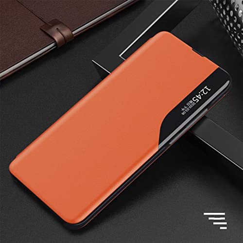 FTRONGRT Capa para Xiaomi Redmi Note 11 Pro 5G, concha magnética, couro PC, janela transparente, com