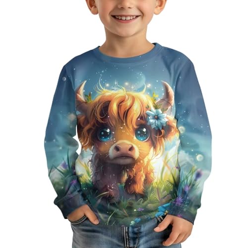 Image of Girls Basic Tee Shirts Outdoor Long Sleeve Shirt Winter Clothes Size 3-16 Top Fall Clothes Gift for Holiday