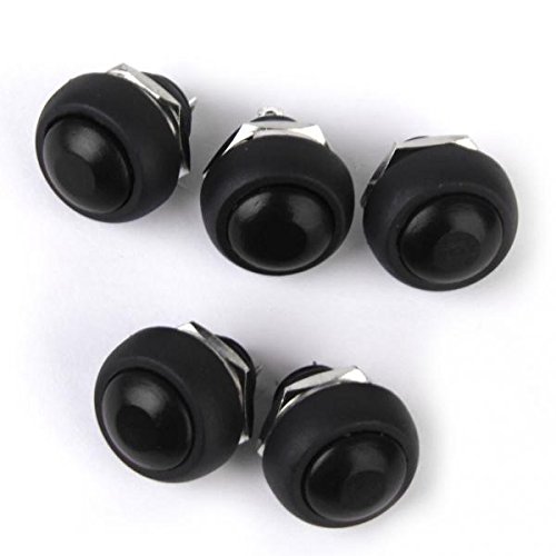 UJEAVETTE 10pcs Black Momentary OFF-(ON) Push Button Horn Switch for Boat/Car Waterproof-image-40
